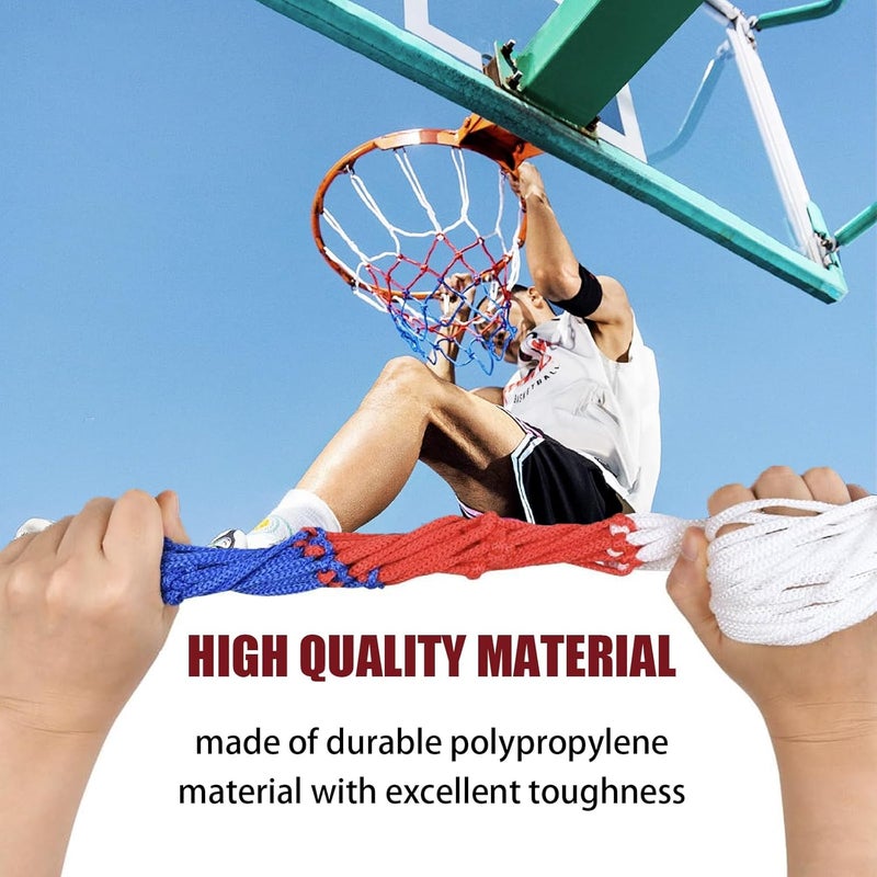 HexinYigjly Basketball Net Replacement, Basketball Hoop Net, Basketball Net Outdoor Heavy Duty, Basketball Replacement Nets for Indoor Outdoor, All Weather Anti Whip, 12 Loops Standard Size - Image 3